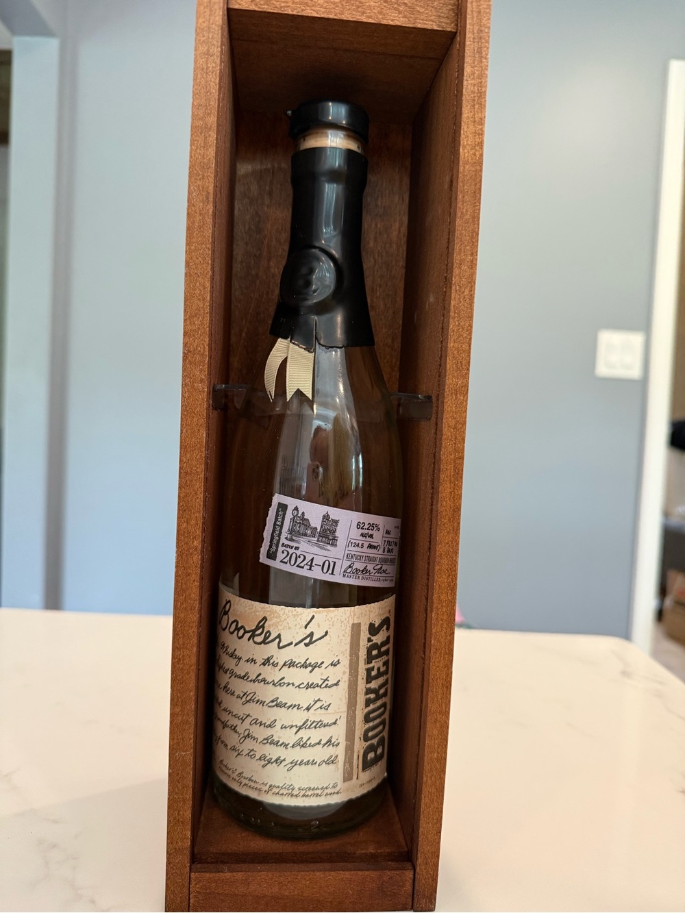 Booker’s 2024 Small Batch Bourbon- Empty Bottle, Box and small booklet